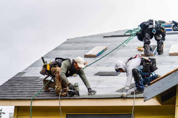 Professional Roof Installation technician working in Athens, IL